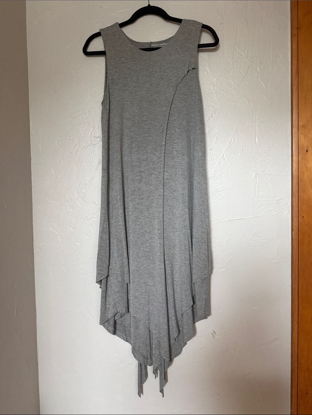 Lightweight Gray Asymmetric Dress